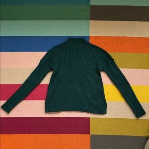 Banana Republic Teal Ribbed Knit Top